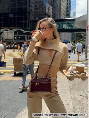 Defi Beige Denim Top Size XS-S New in Bag